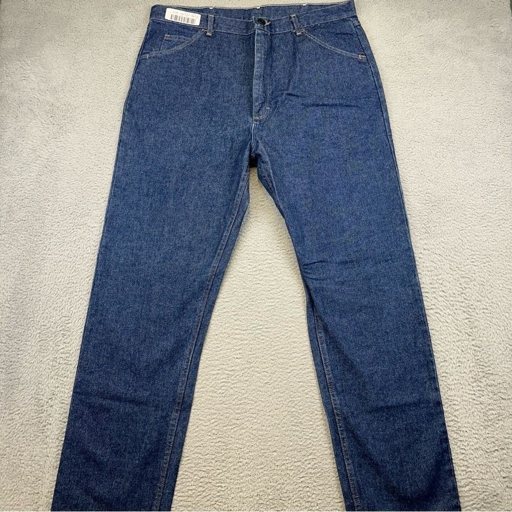 Bulwark FR Jeans Mens 38x35 Blue Denim Flame Resistant Work Wear Straight